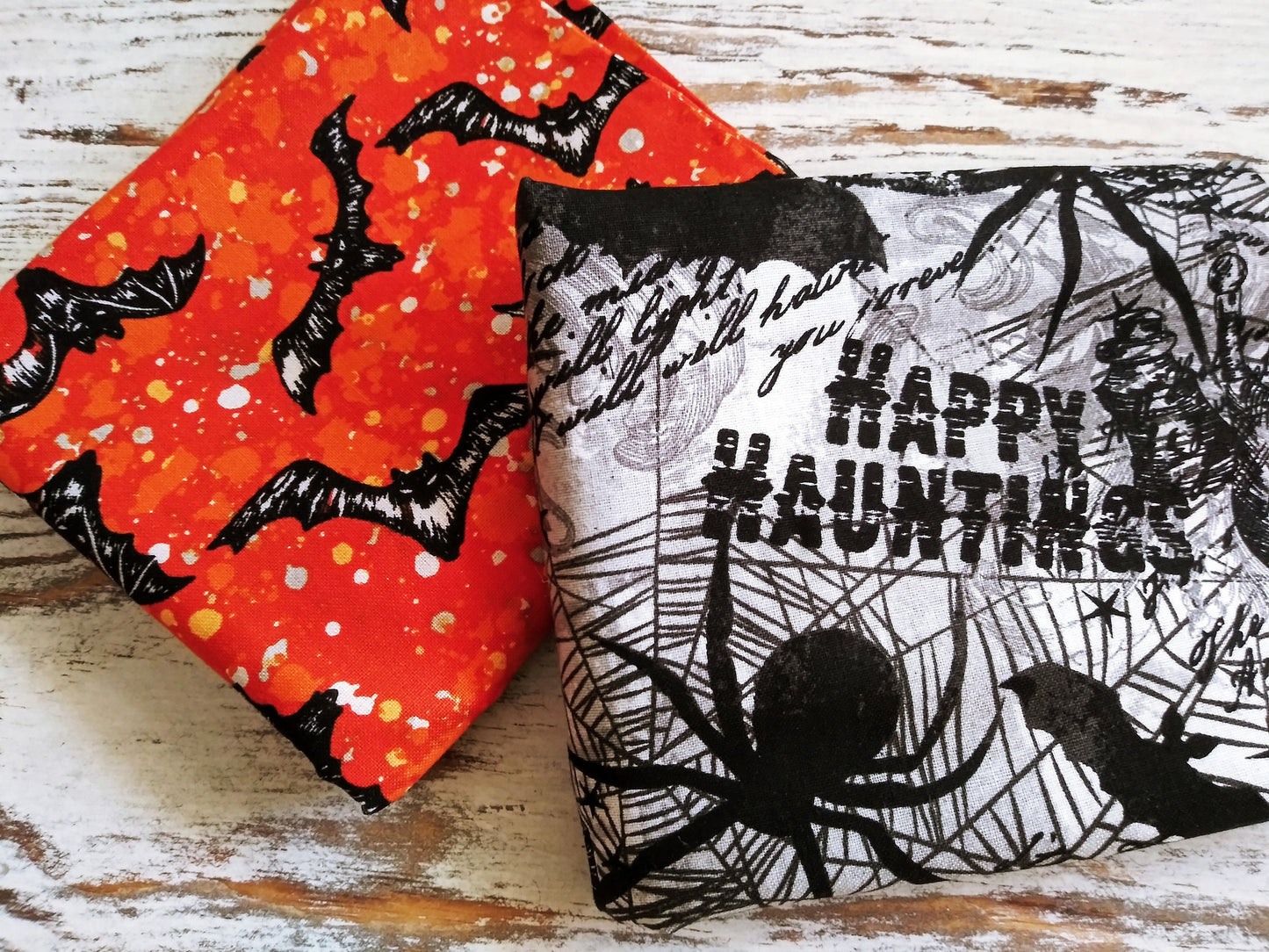 Ladies Witchy Fitted Face Masks / Facial Coverings, Halloween, Bats, Black Cats, Spooky, Witch on broom, Pumpkins, Cute