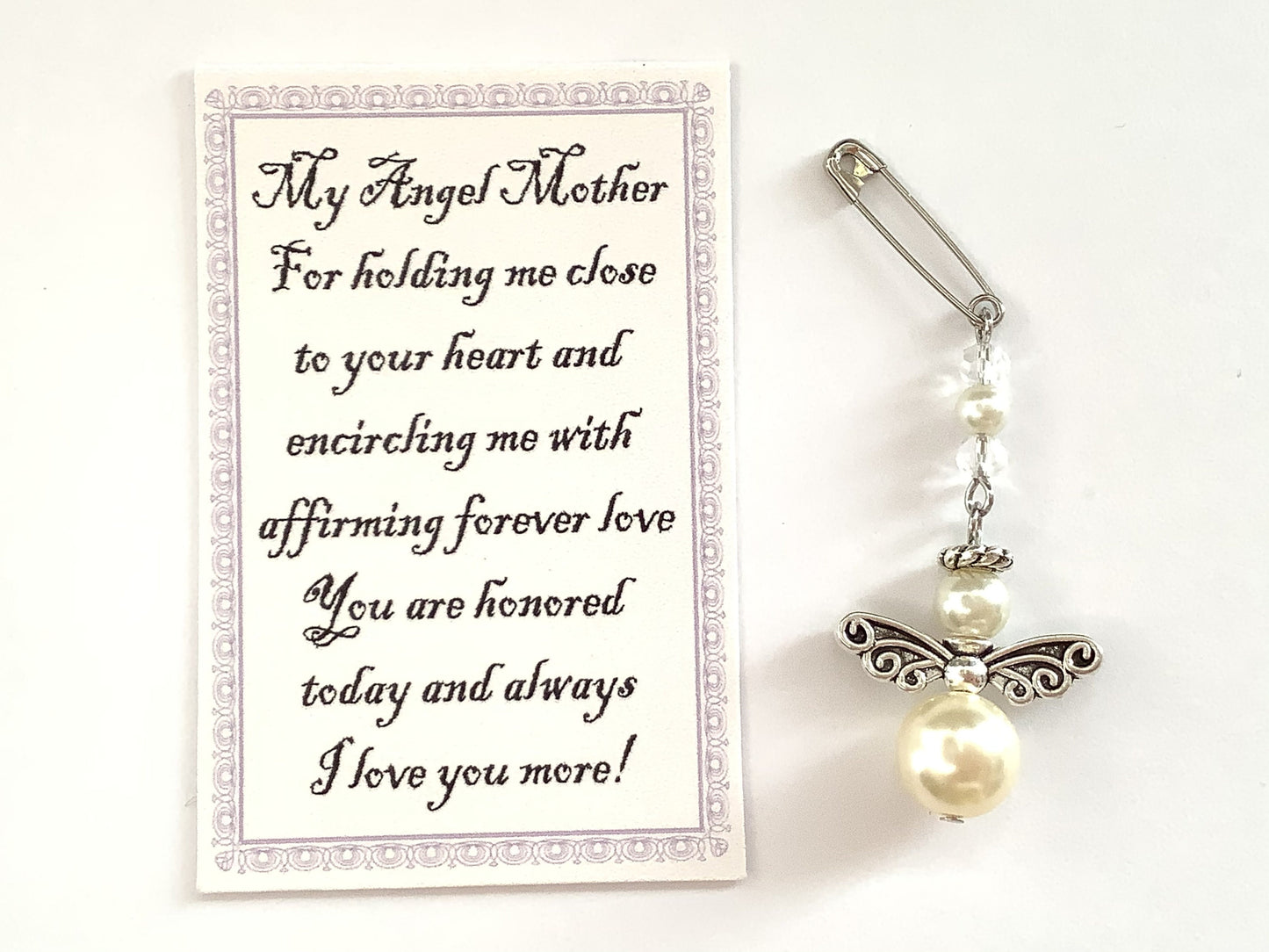 Daughter to Mom on wedding day gift, gift for mother on wedding day, loss of mother bouquet charm, mother honoring wedding day, bride to Mom