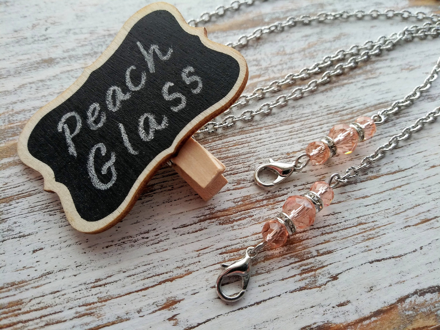 Mask Chain, Mask Holder, Face Mask Chain Necklace, Chain to Hold Mask, Necklace Mask Holder, Mask Keeper, Bling, Silver Crystal Glass Beads