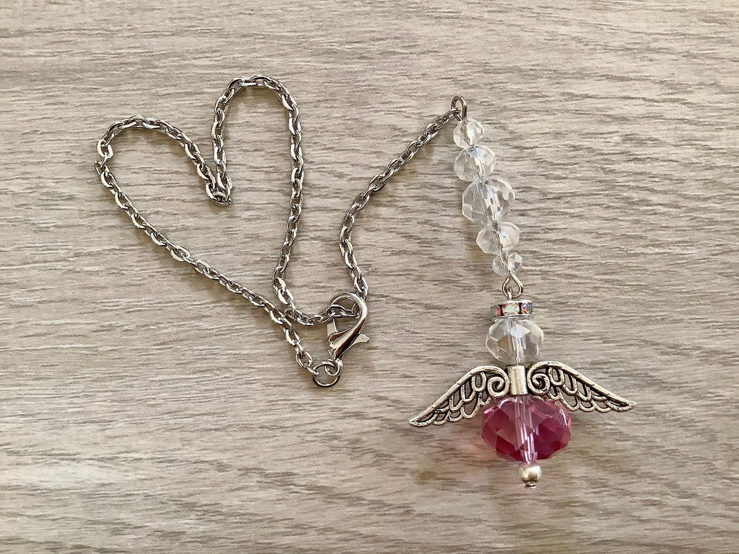 Rearview mirror Angel charm, Suncatcher  for Car Charm Ornament, Hanging Angel, Angel Suncatcher for Car New Driver Gift, Guardian Angel