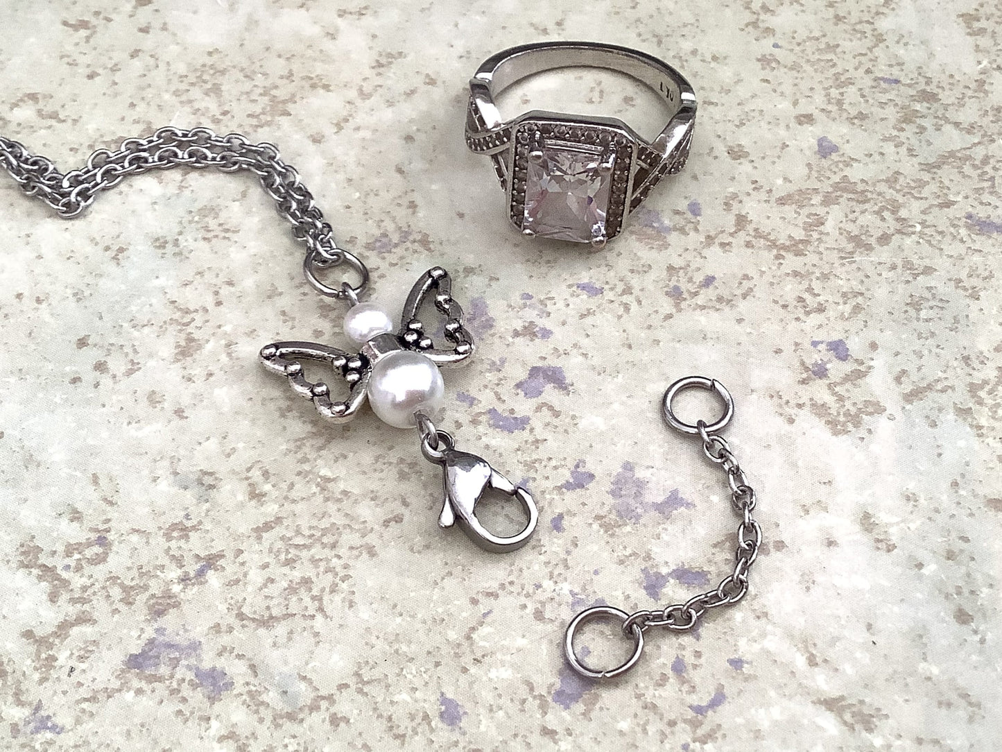 Ring guardian, ring holder necklace, necklace to hold ring, ring pendant, ring saver necklace, wedding ring necklace, ring bearer necklace