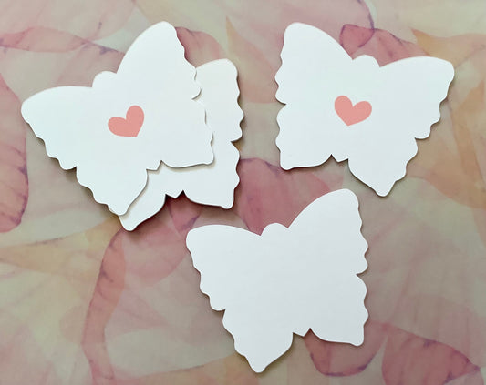 Die Cut Butterfly, Small Notecards, Gift Tags, Message Cards Write your own note, Lunchbox notes, lunch notes for girls