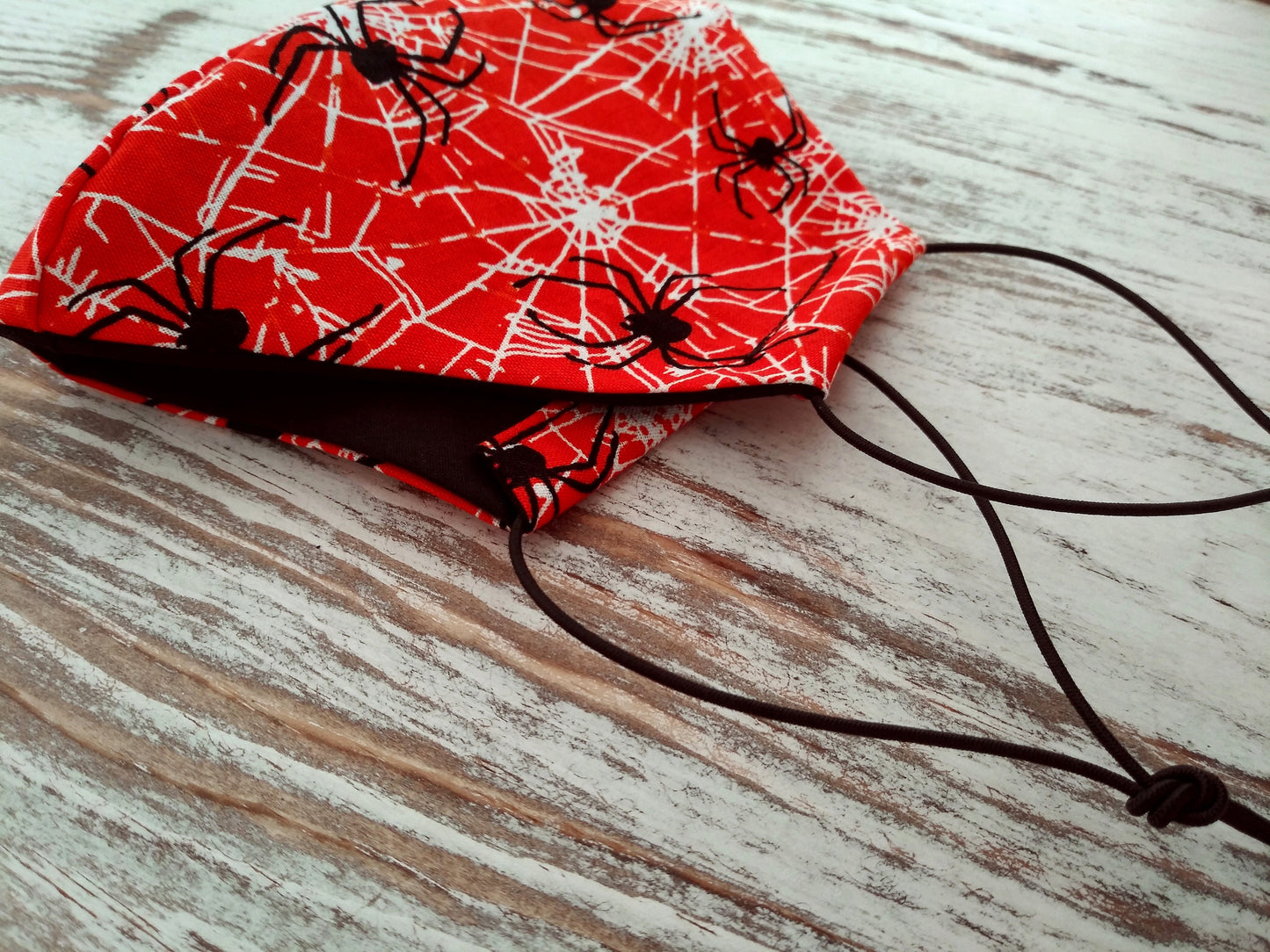 Ladies Witchy Fitted Face Masks / Facial Coverings, Halloween, Bats, Black Cats, Spooky, Witch on broom, Pumpkins, Cute