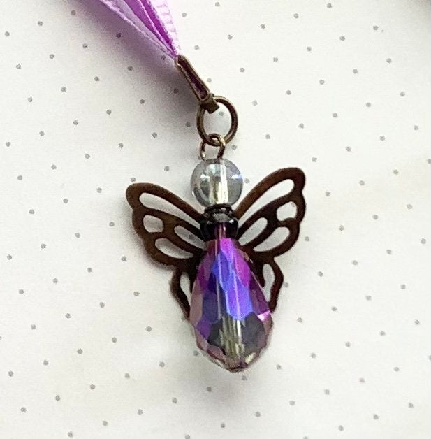Planner Bookmark, multiple page marker, page keeper, fairy bookmark, planner accessories, book jewelry, bible bookmark, crystal bookmark