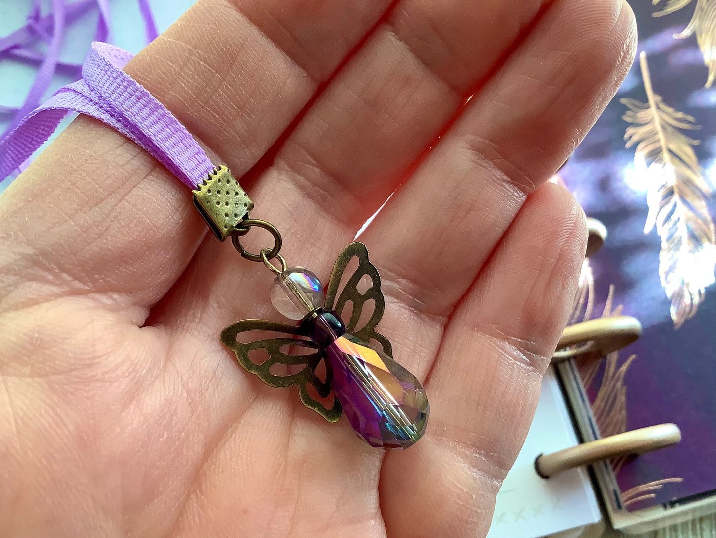 Planner Bookmark, multiple page marker, page keeper, fairy bookmark, planner accessories, book jewelry, bible bookmark, crystal bookmark