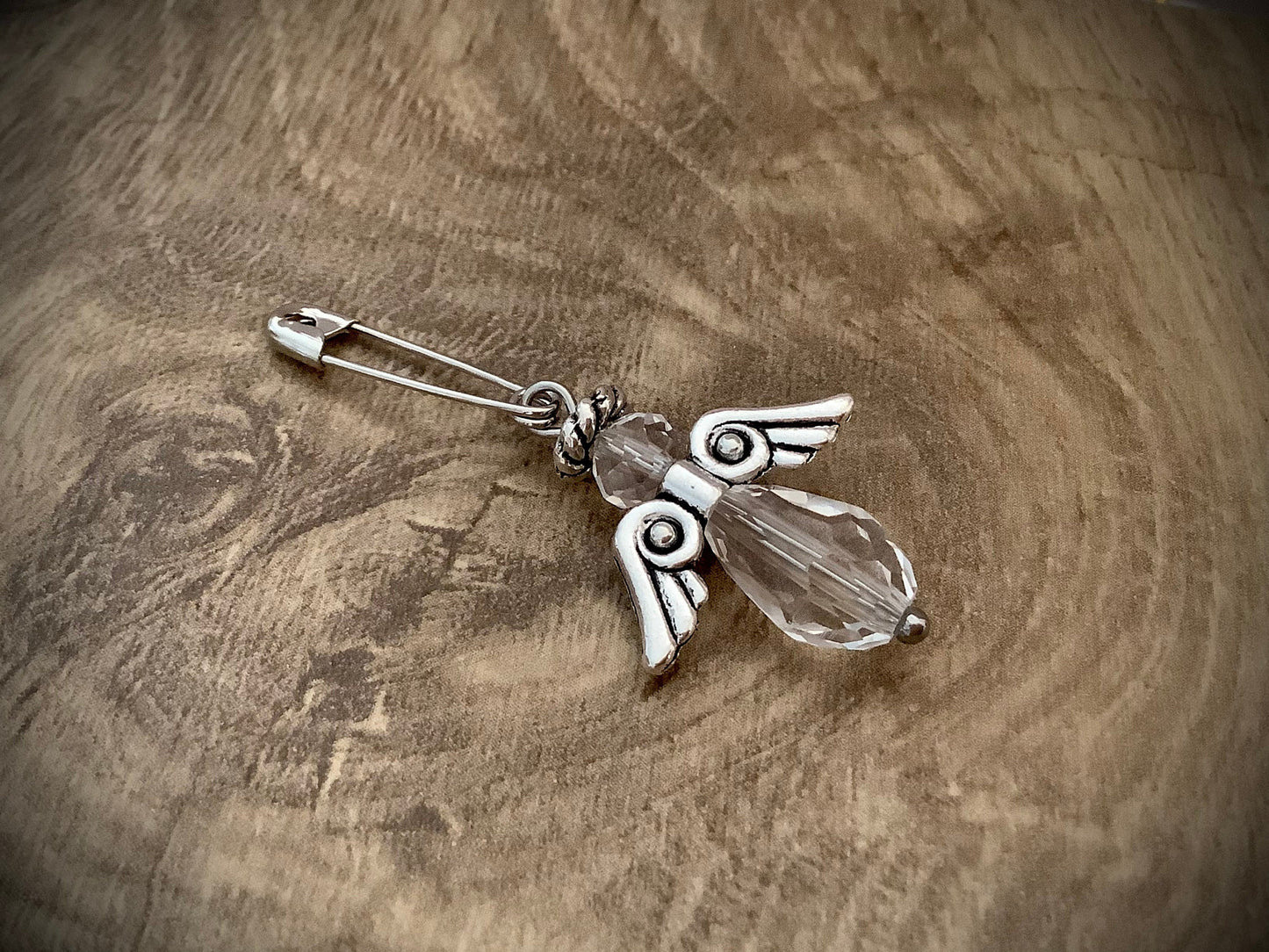 Mens boutonniere pin - angel for groom - in loving memory - groom gifts - best man - wedding accessories- loss of mother father loved one